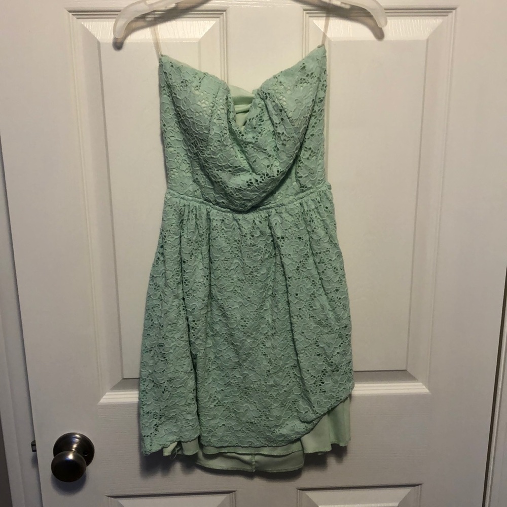 Short green dress